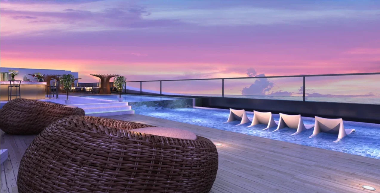Rooftop infinity pool